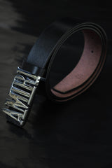 Amrii Metal Alloy Automatic Buckle Branded Belt