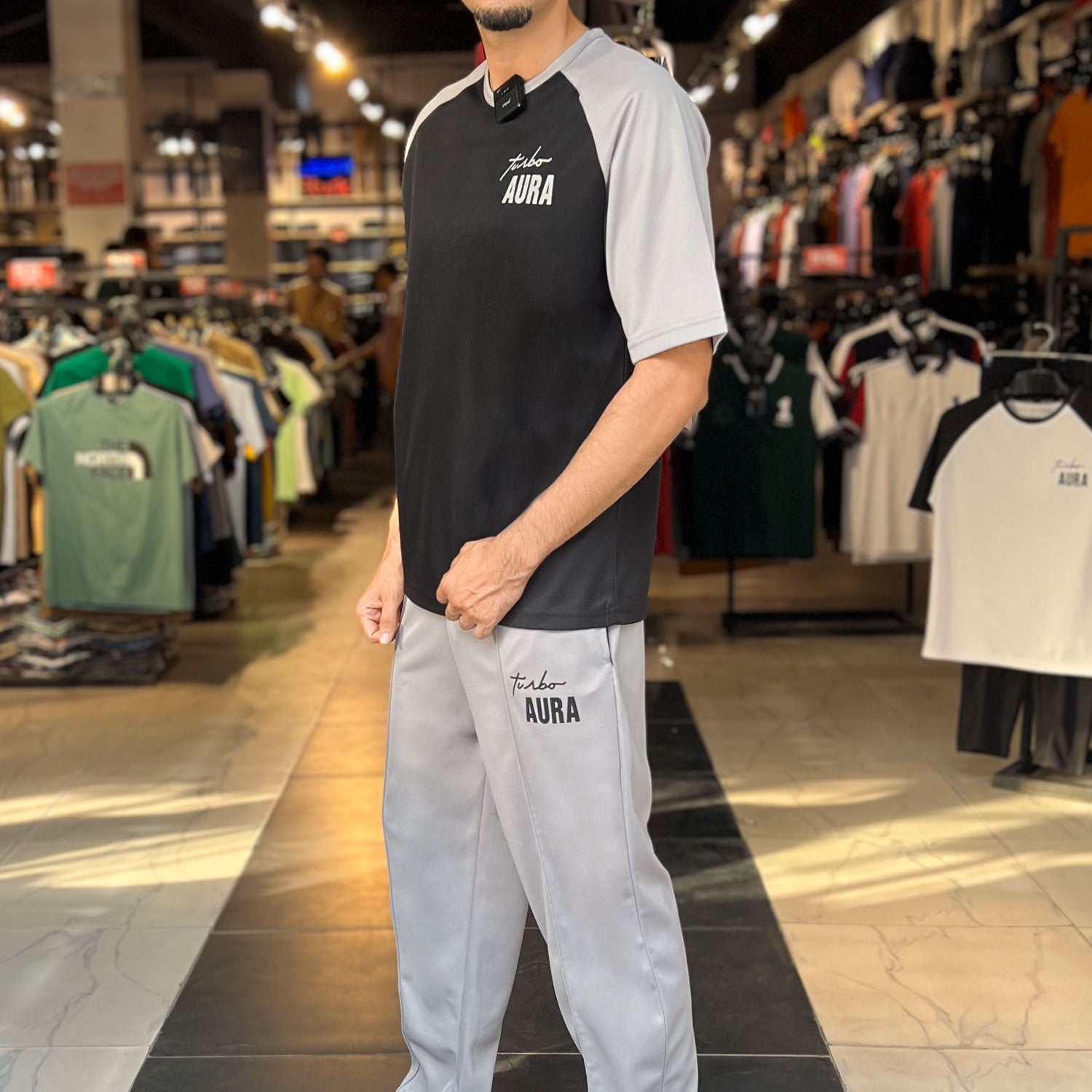 Turbo Aura Signature Typography Oversize Tracksuit