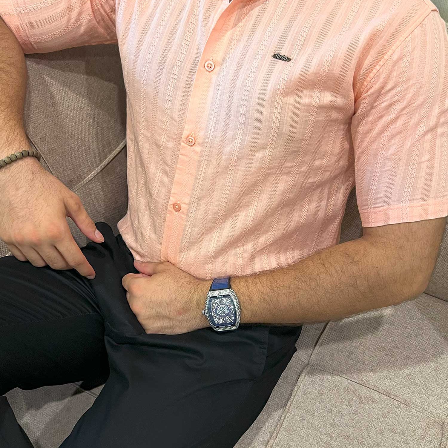 Turbo Endless Cool Embossed Casual Shirt