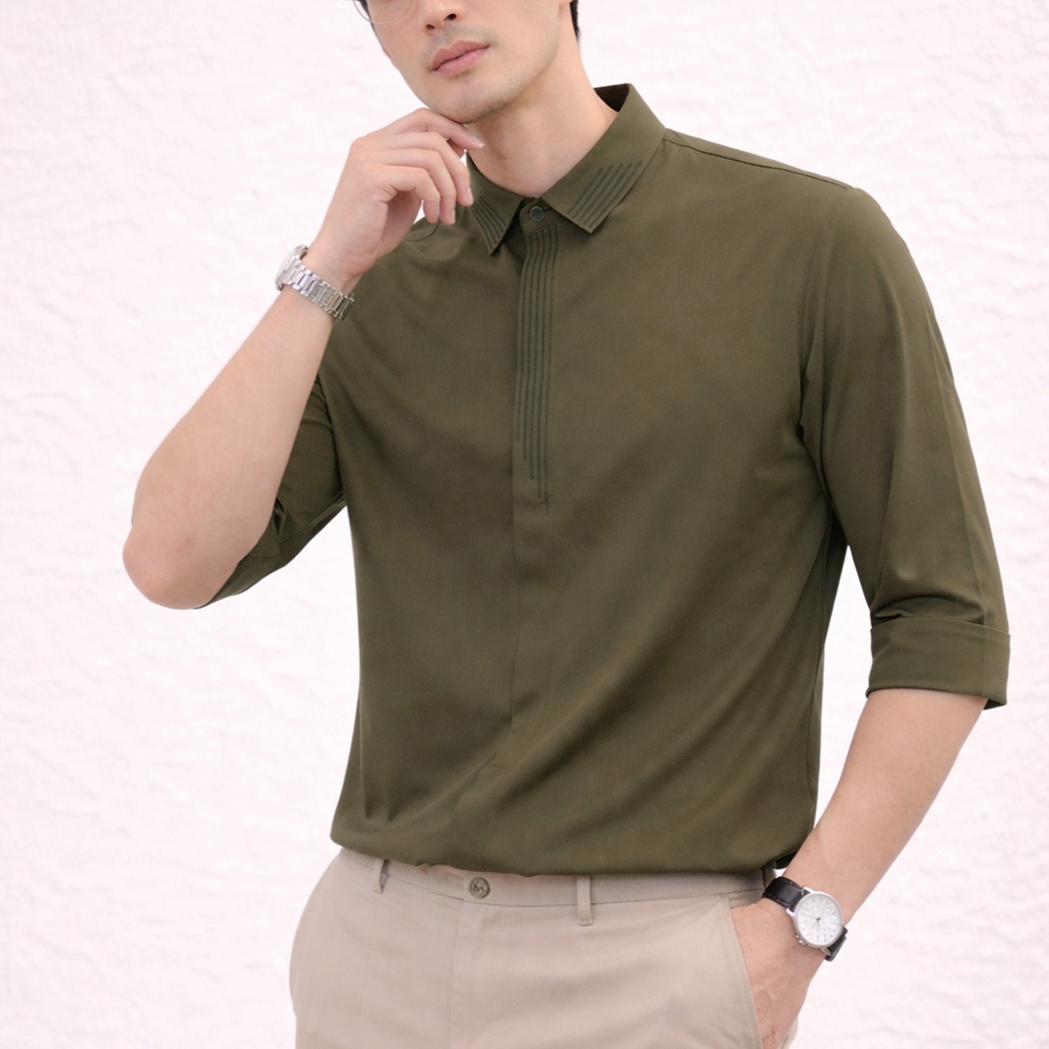 Turbo Distinct Striped Design Casual OverShirt*