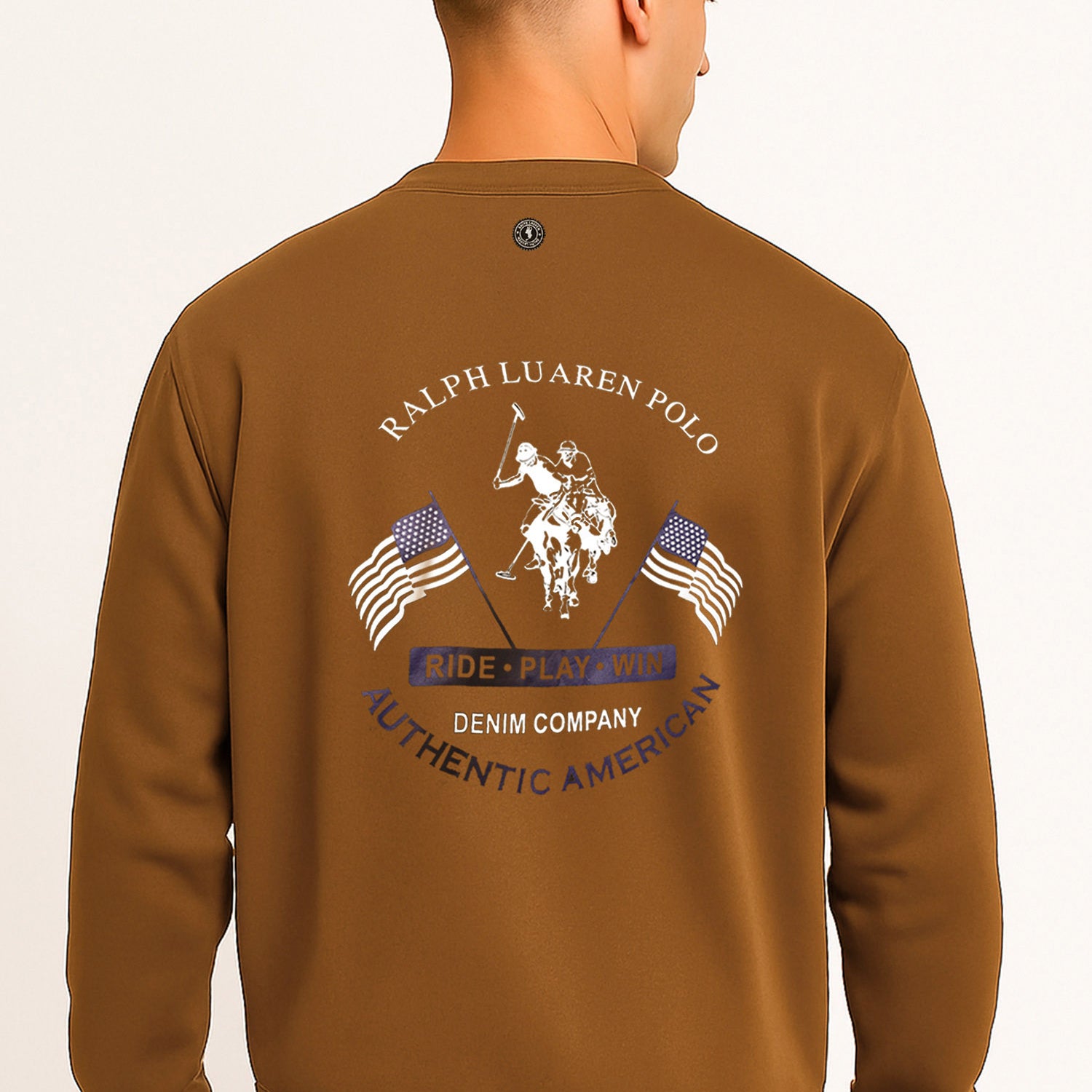 Rph Lren Neck Adele Round Neck Imported Men's Sweatshirt