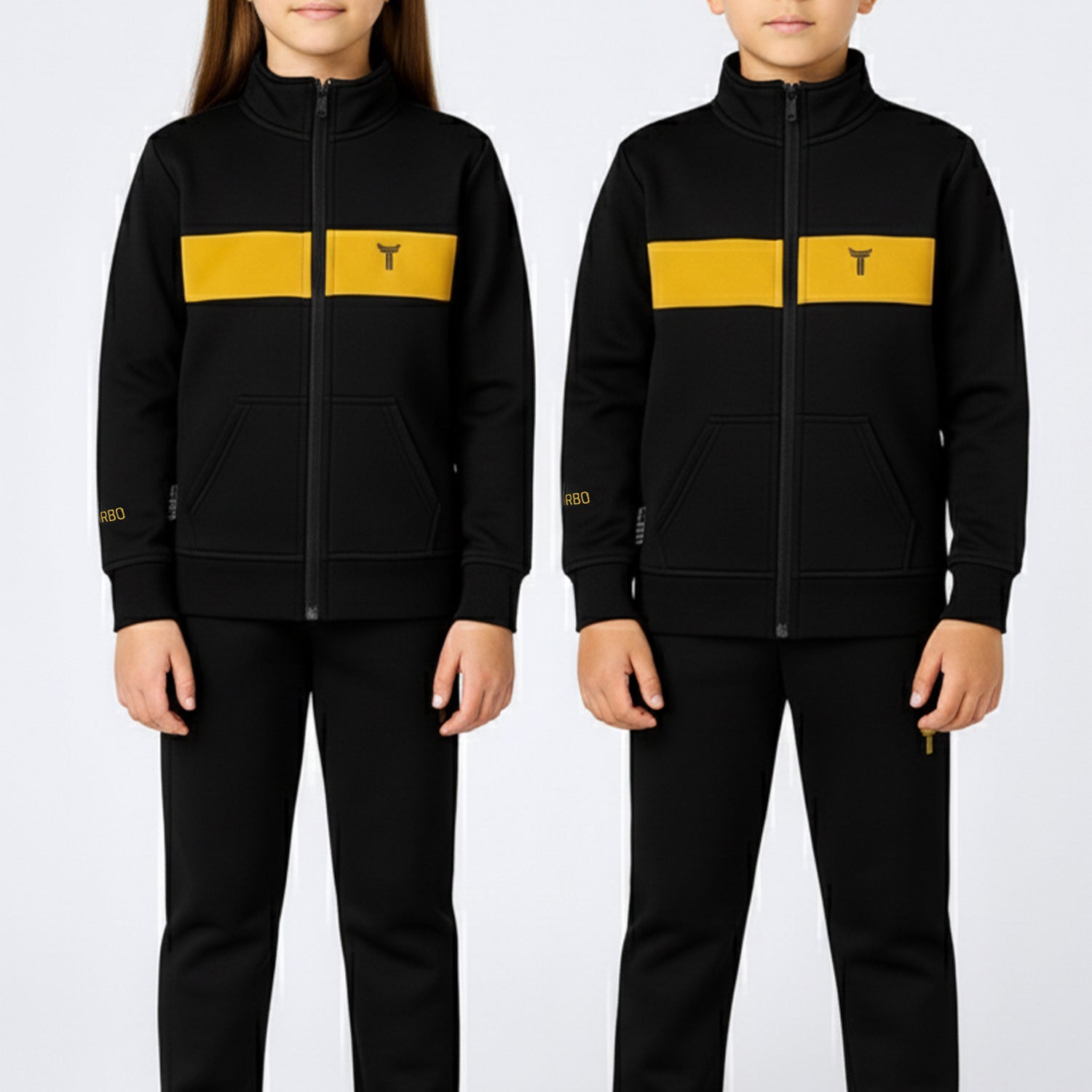 Turbo TrainFit Panel Unisex Younger Kids Tracksuit