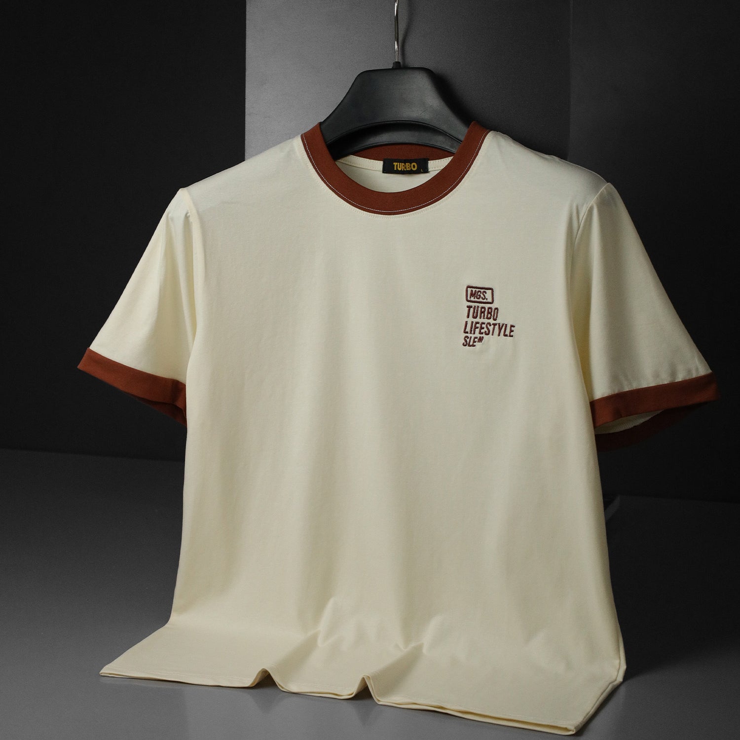 Turbo Contrasting Round Neck Tee