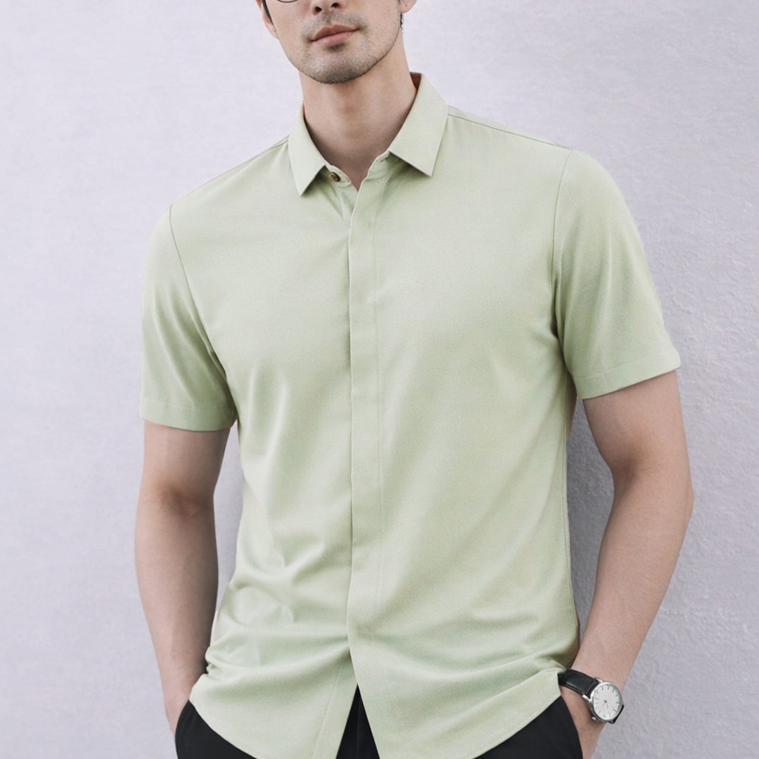 Turbo Regular Fit Seamless Silk Casual Shirt*
