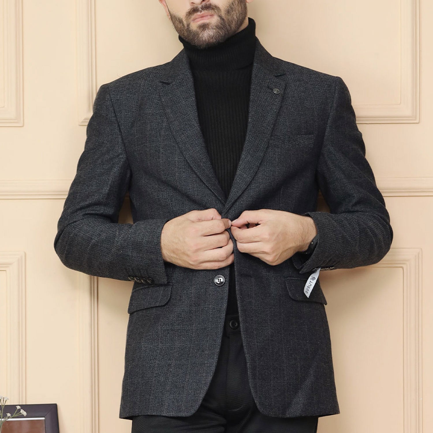 Classic Rich Self Lining Pattern Men Blazer