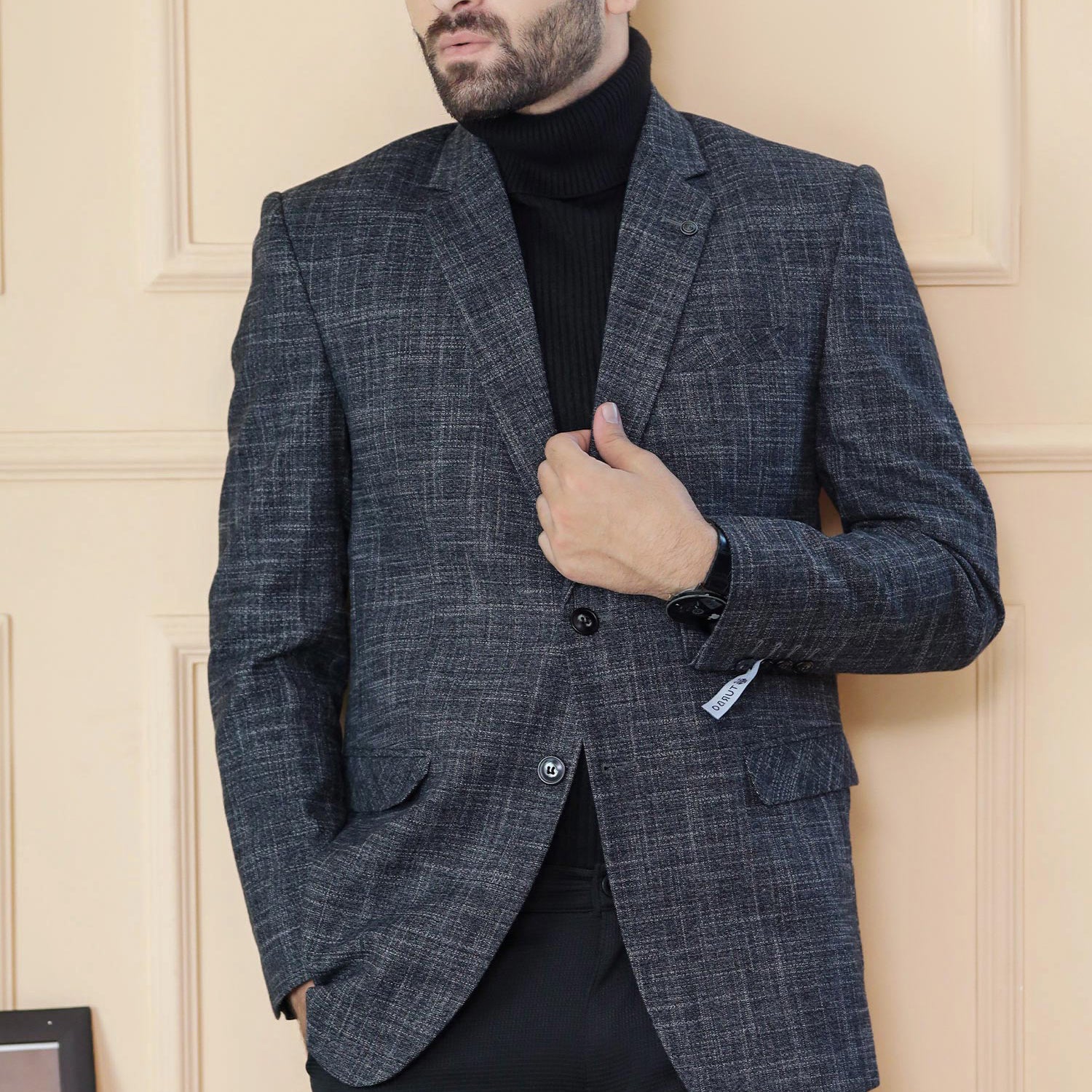 Classic Rich Ember Tone Mens Casual Blazer