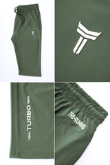 TRB Design Front Logo Print Men Shorts