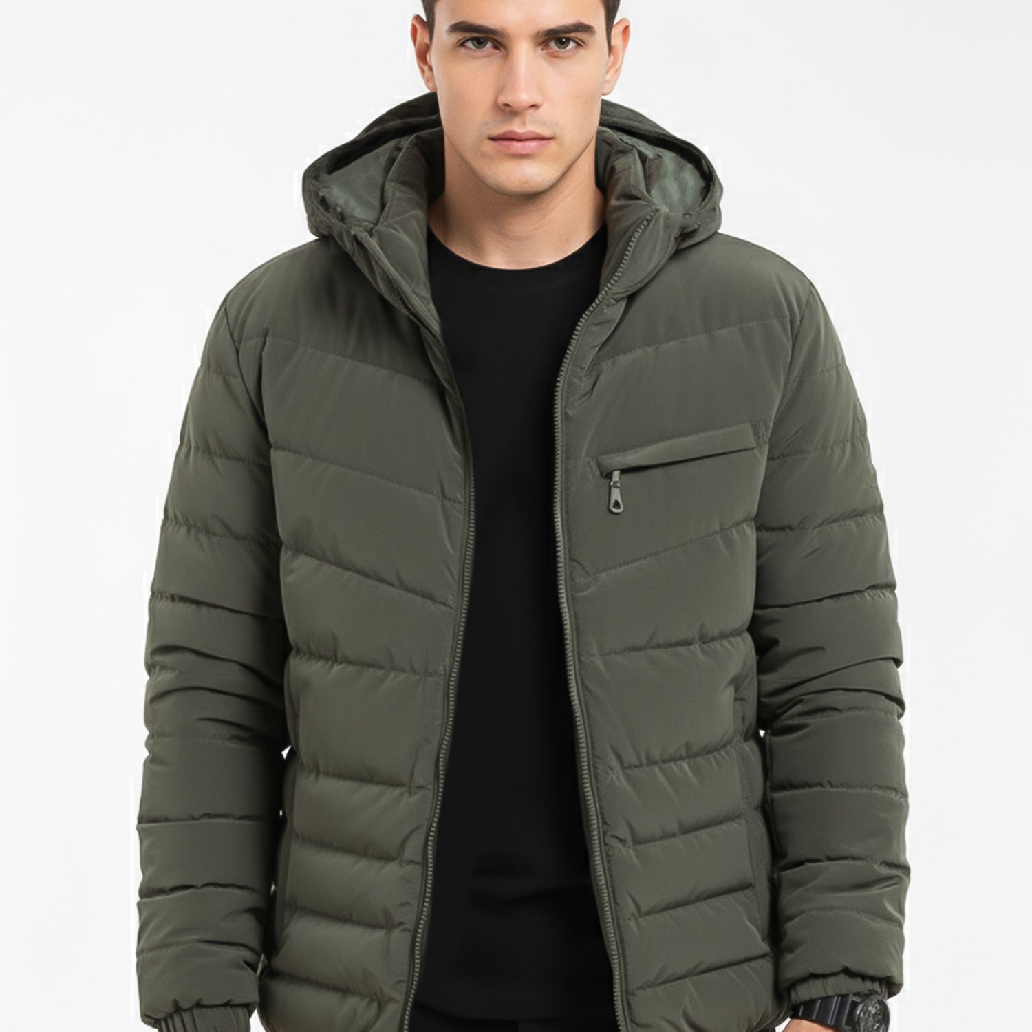 Turbo Reversible Padded Men's Imported Puffer Jacket