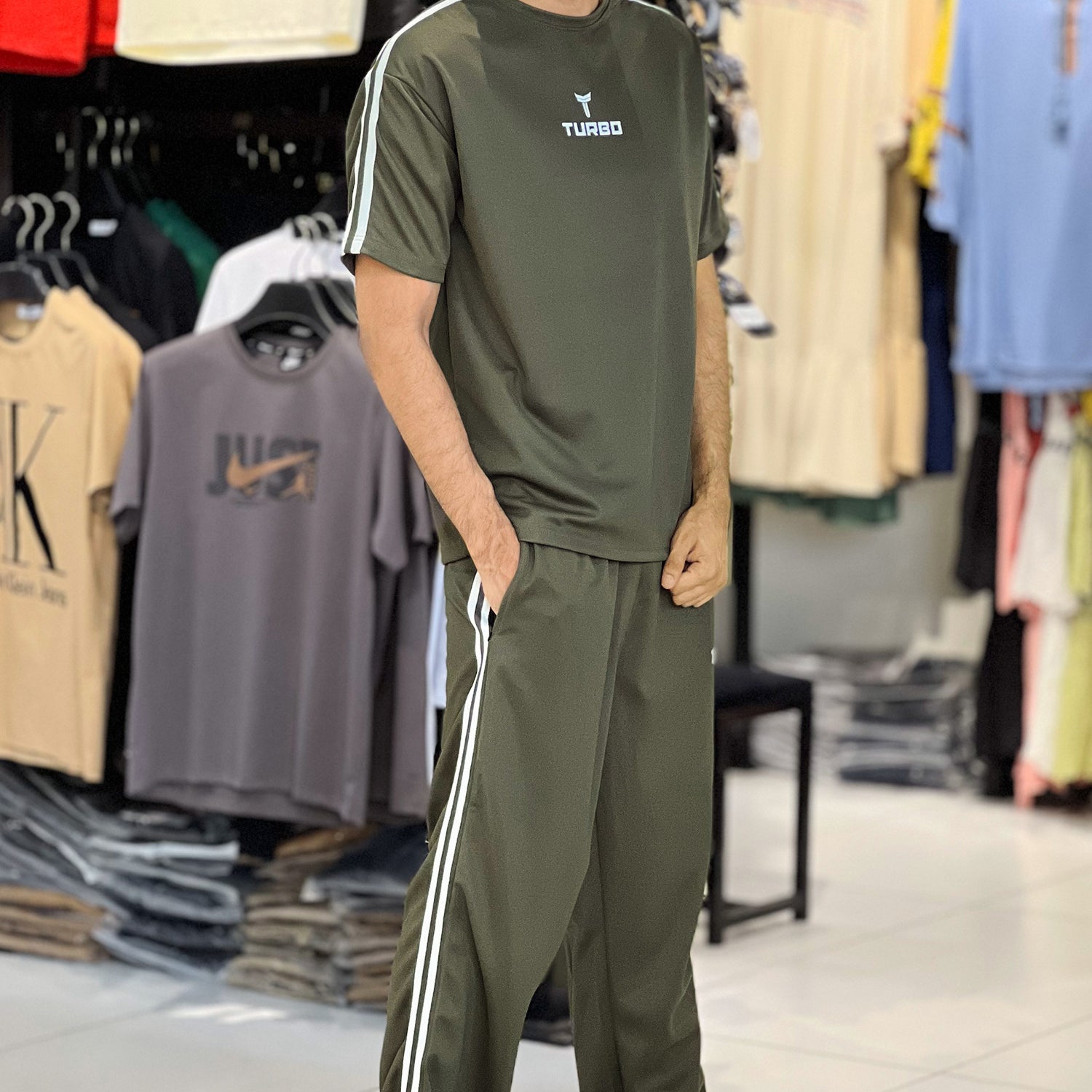 Turbo Hike Hydro Twin Stripe Oversize Tracksuit