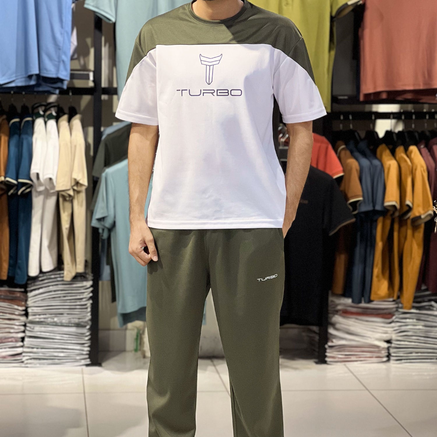 Turbo Wrangler Sleeve Oversize Quick-Dry Tracksuit