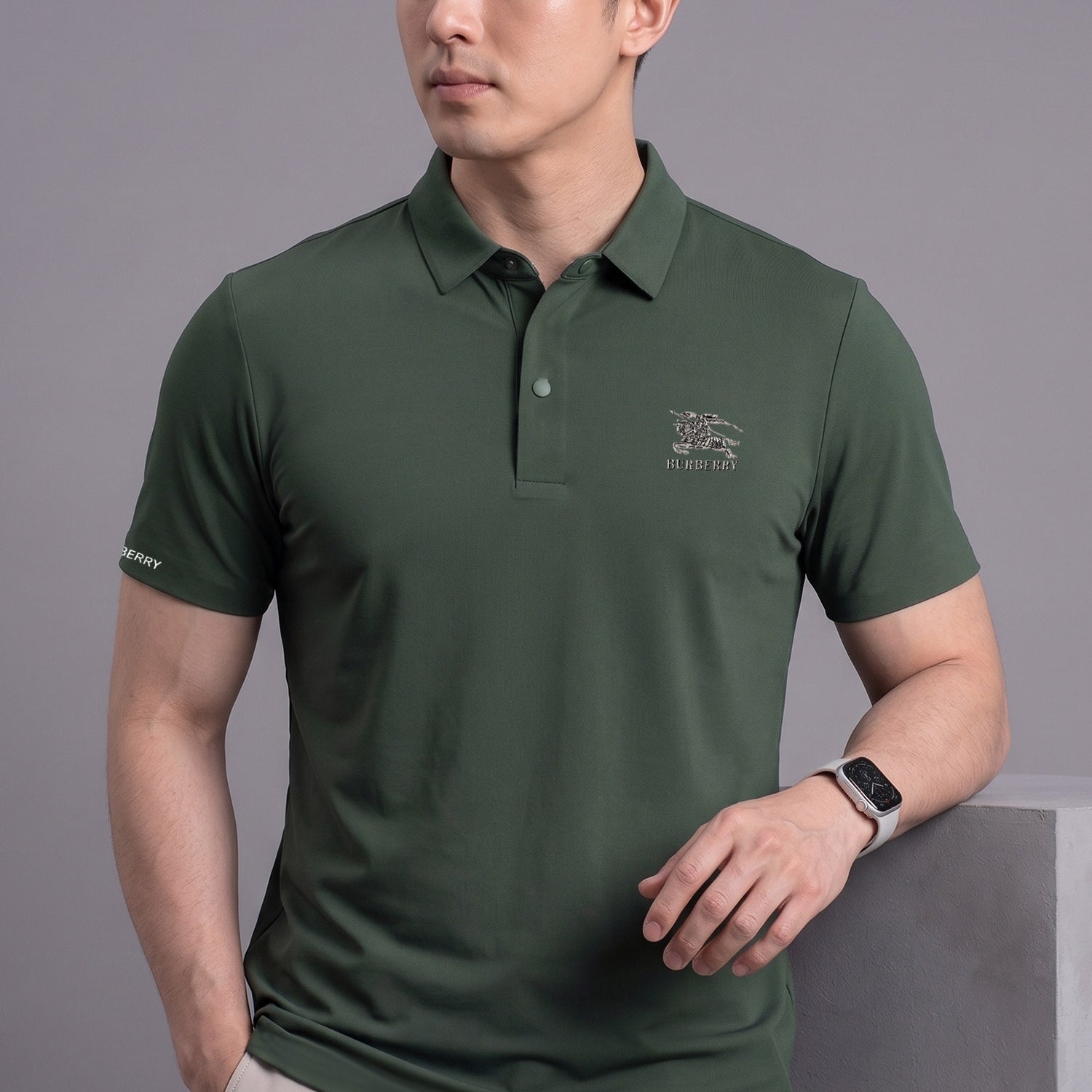Burbry Modern Fit Performance Imp Dry-Fit Polo