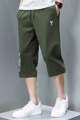 TRB Design Front Logo Print Men Shorts