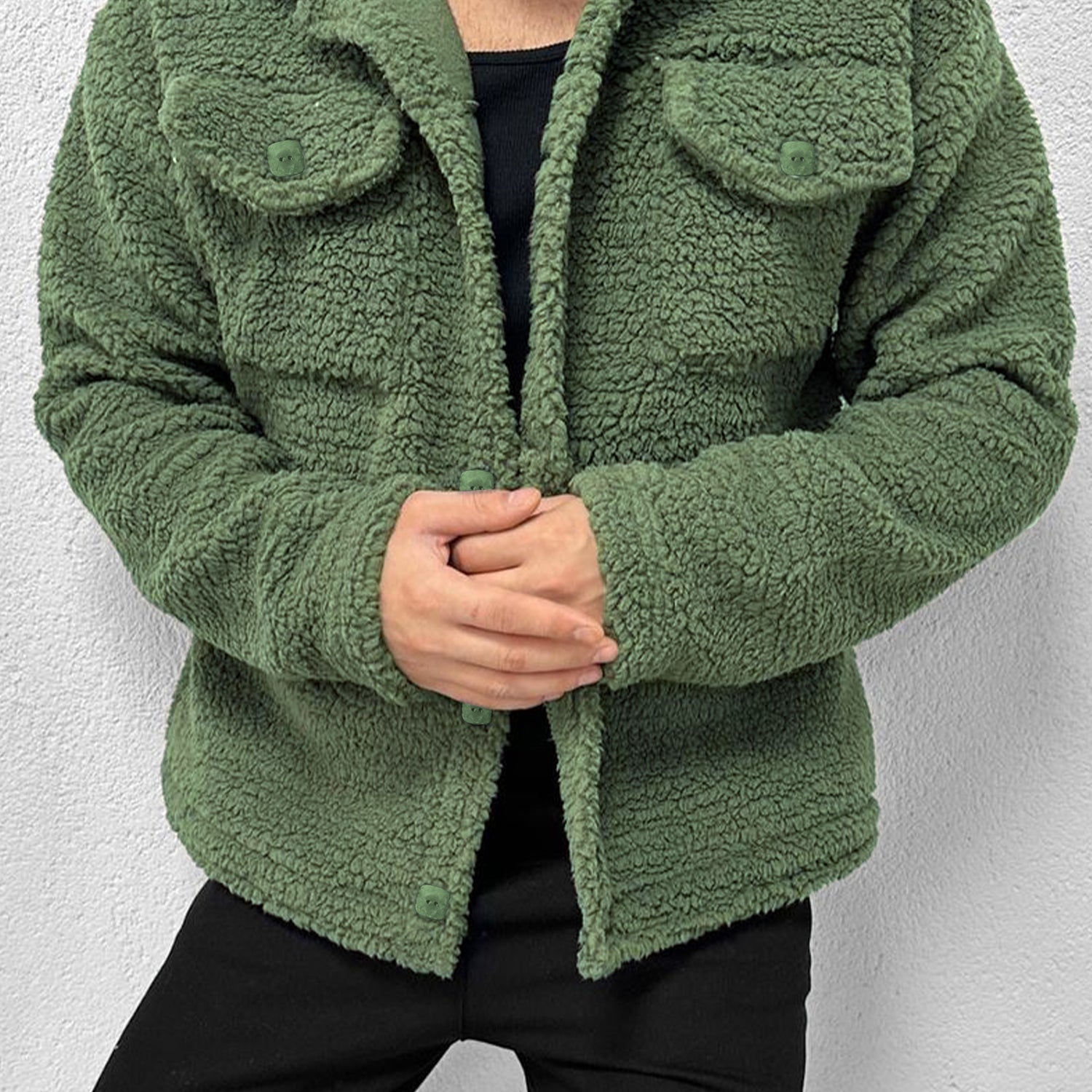Turbo Pocket Style Sherpa Fleece Light Weight Jacket