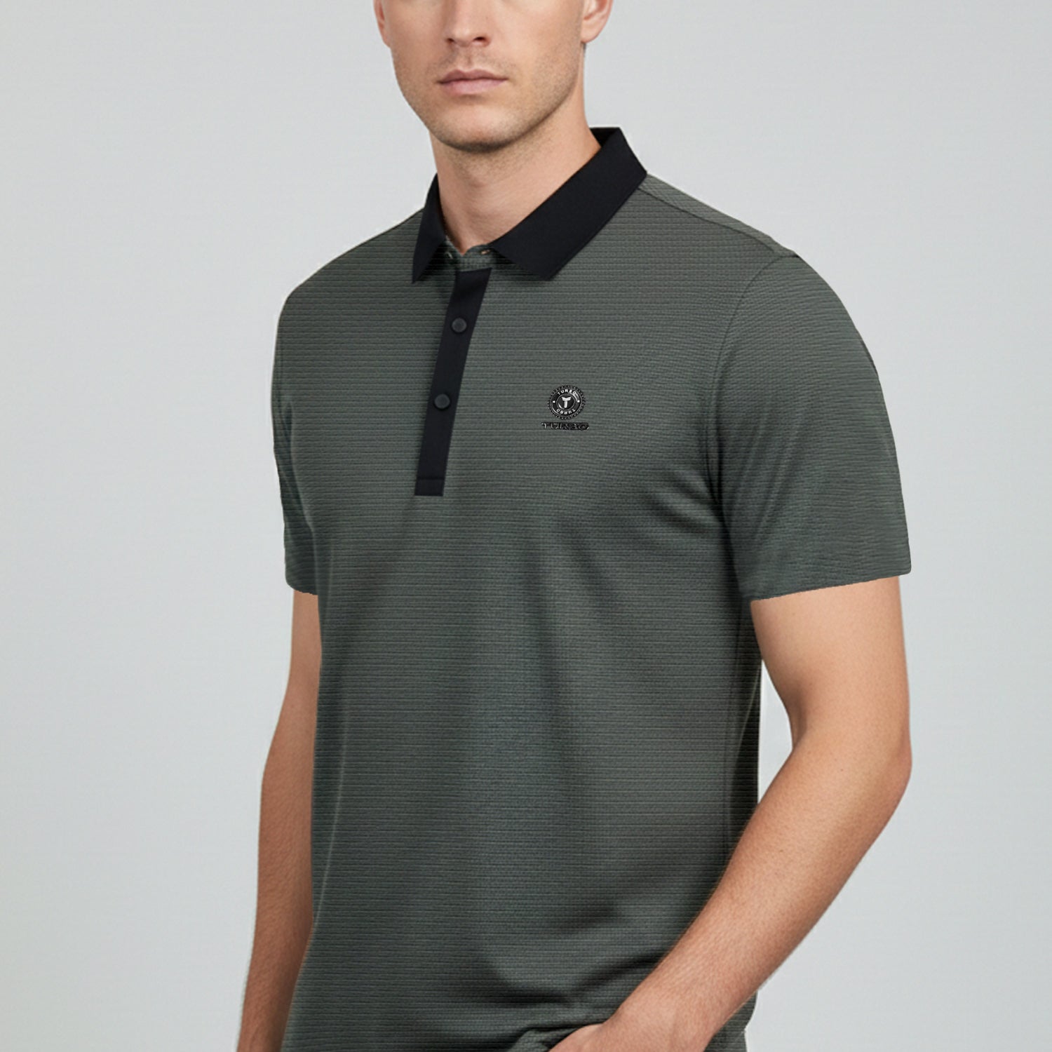 Turbo Vintage Crisp Textured Men's Polo Shirt
