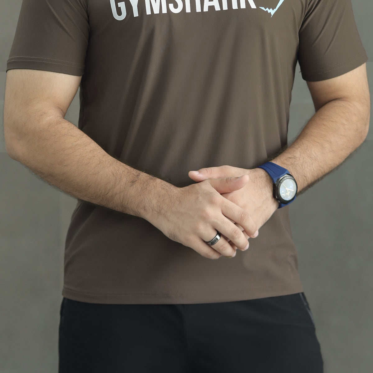 Gym Shrk Athletic Workout Men's Dry-Fit Tee