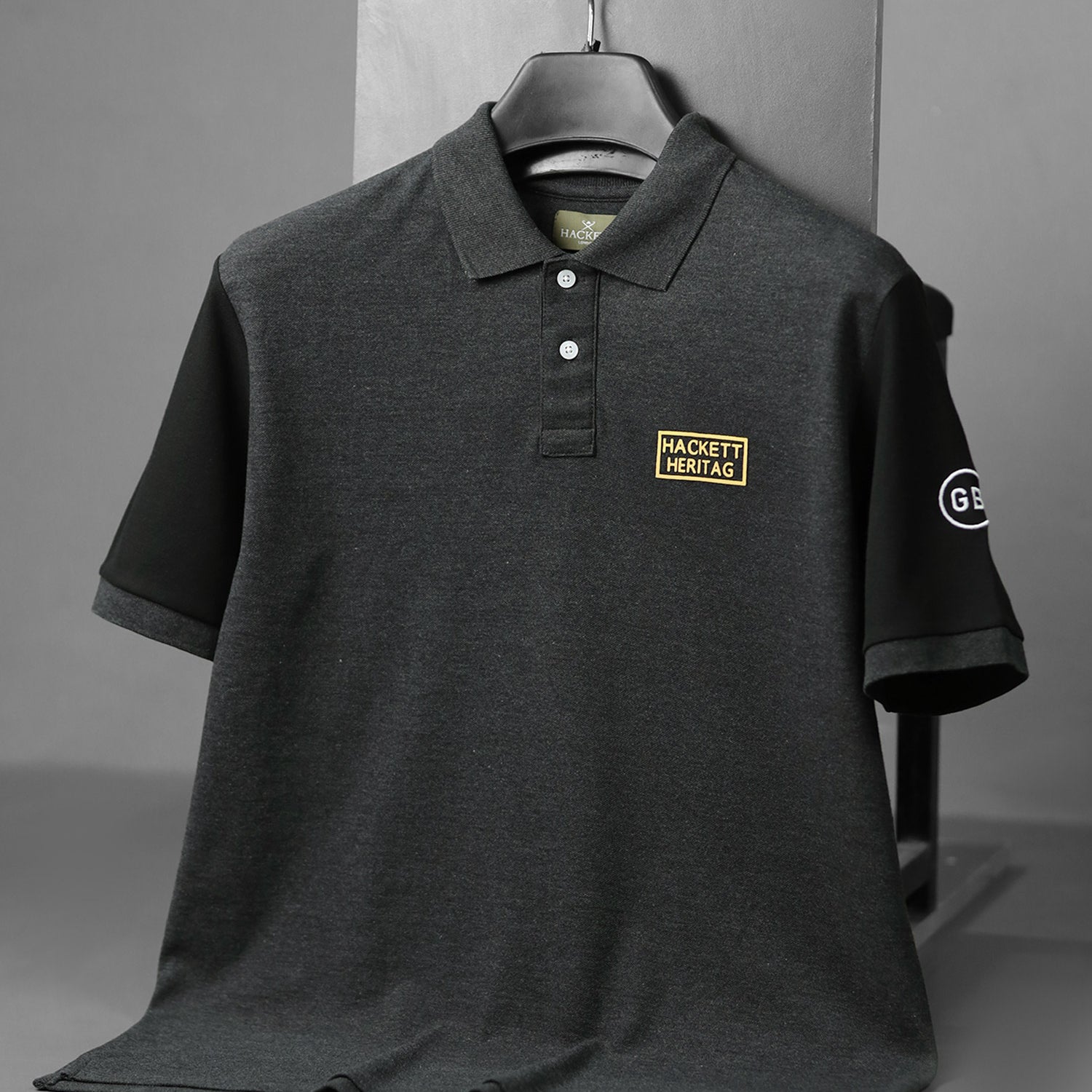 Hcket Heritag Colourblock Placement Men's Polo Shirt