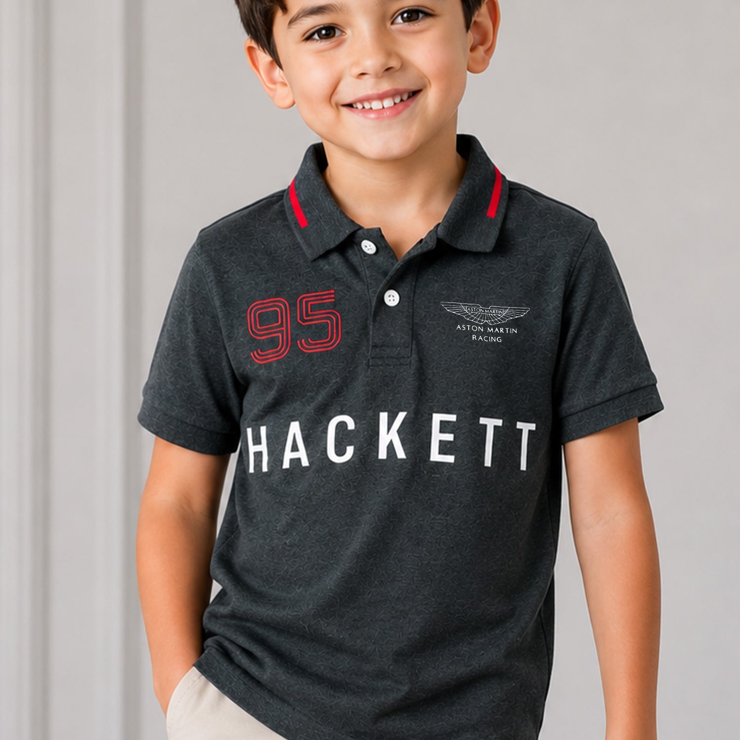 Hcket x Aston Martin Racing Addition Younger Kids Polo Shirt