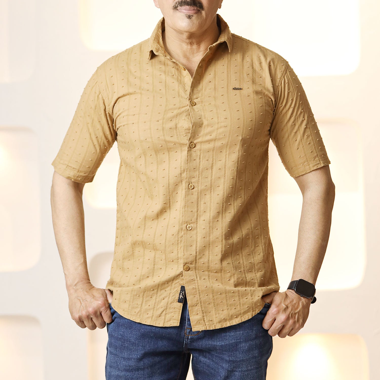 Turbo Puff Clasic Thread Casual Shirt