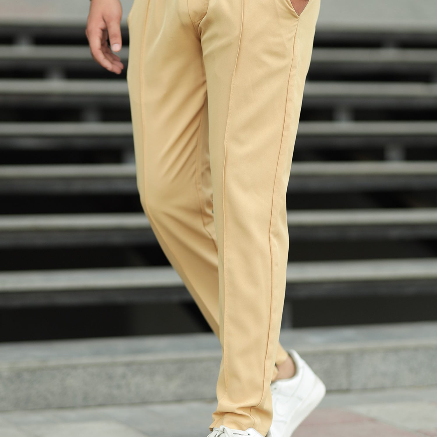 Turbo Micron Swift-Line Panel Trouser In Light Camel