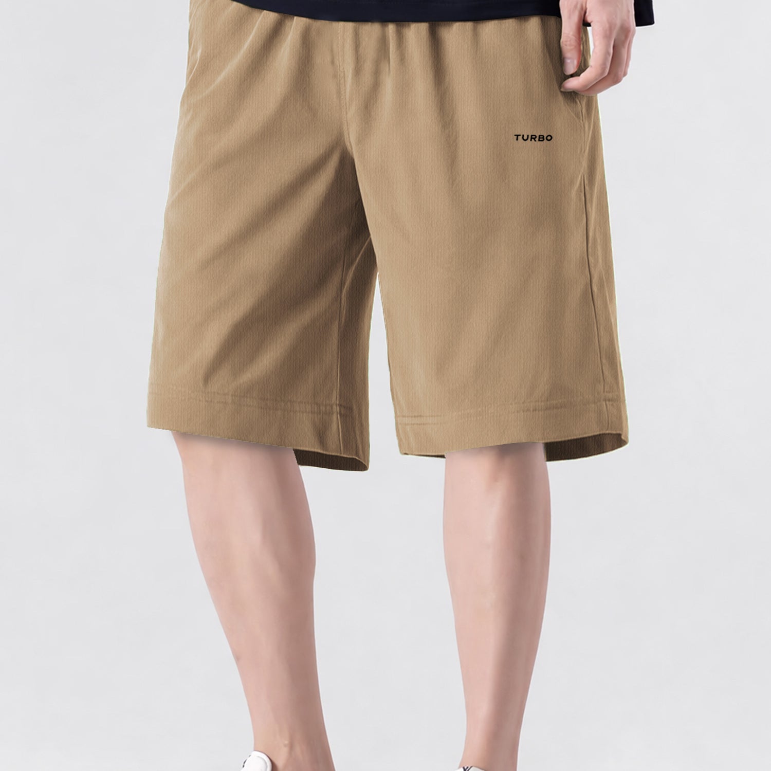 OverSized All Day Wear Raw Edge Elastic Shorts