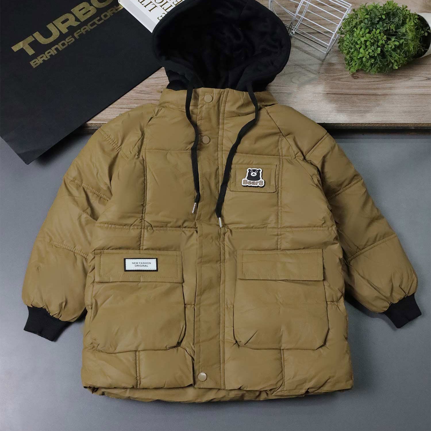 Warm Provider Winter Hooded Boys Kids Puffer Jacket