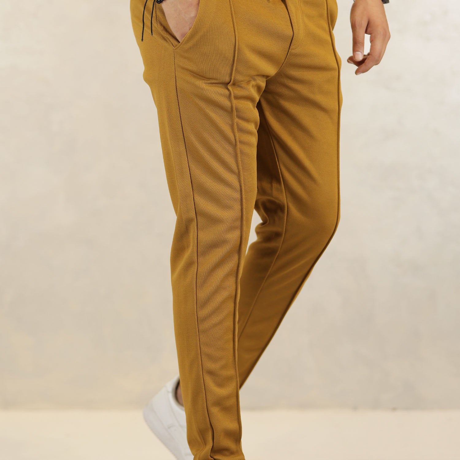 Turbo Fashion Smart Slim Fit Trouser In Camel