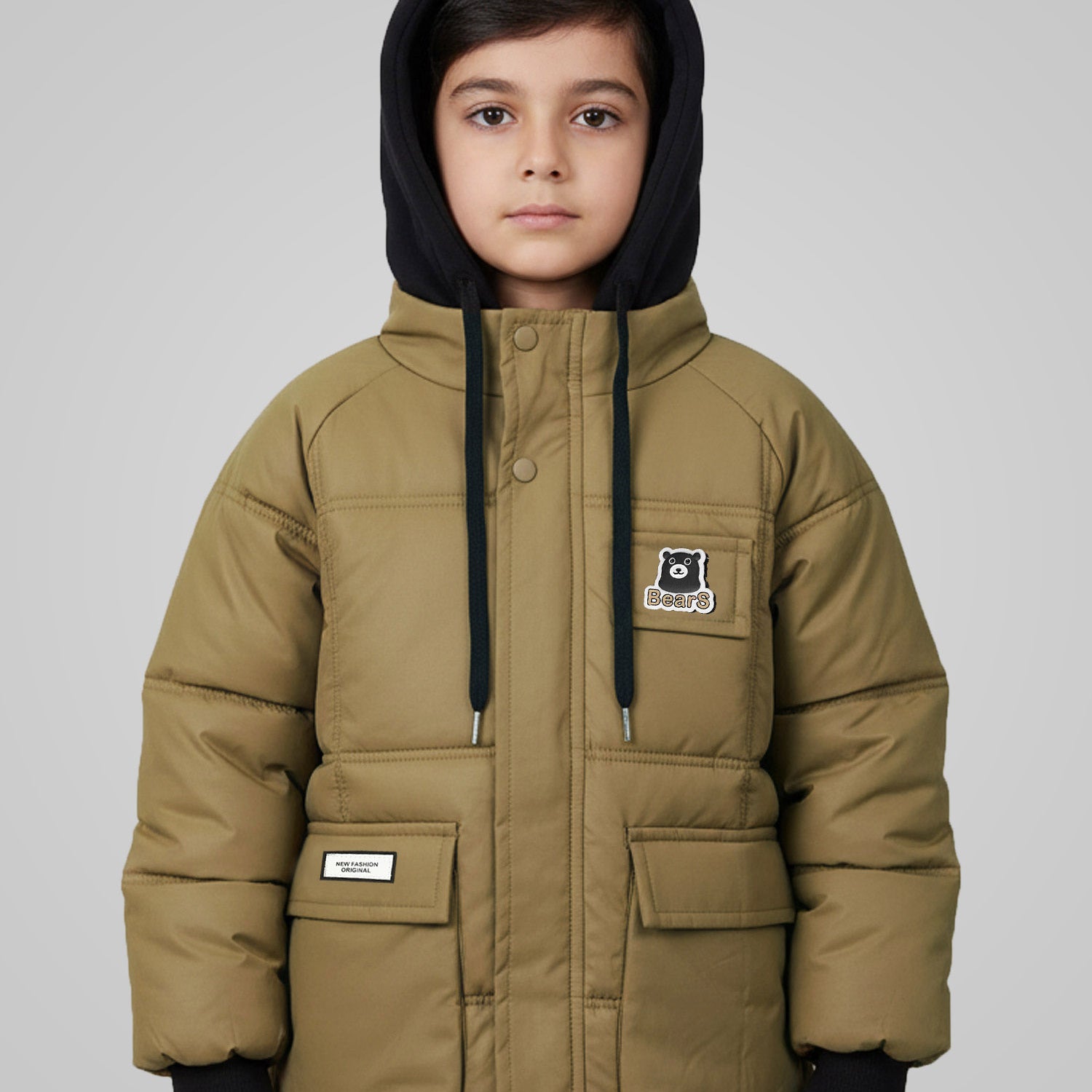 Warm Provider Winter Hooded Boys Kids Puffer Jacket