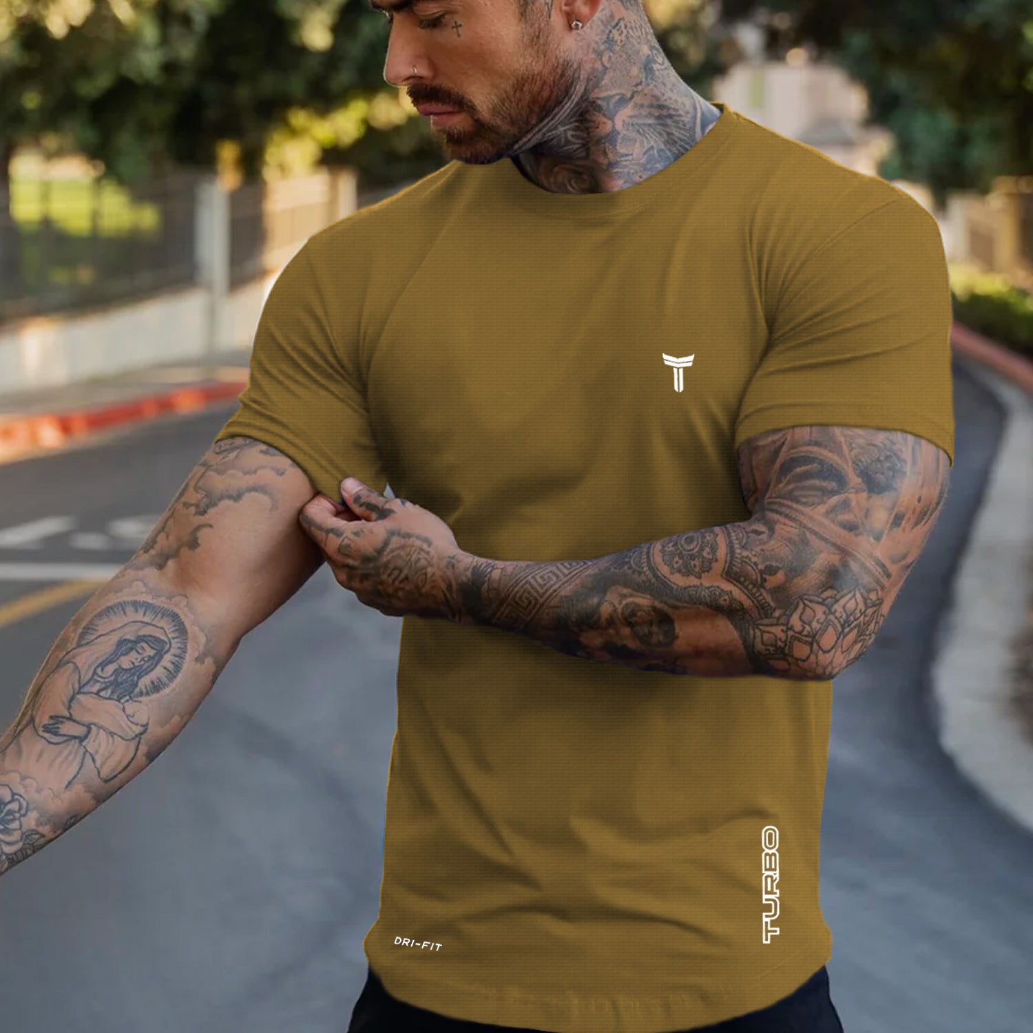 Turbo 'Street-Style' Drop-Shoulder Graphic Dry-Fit Tee