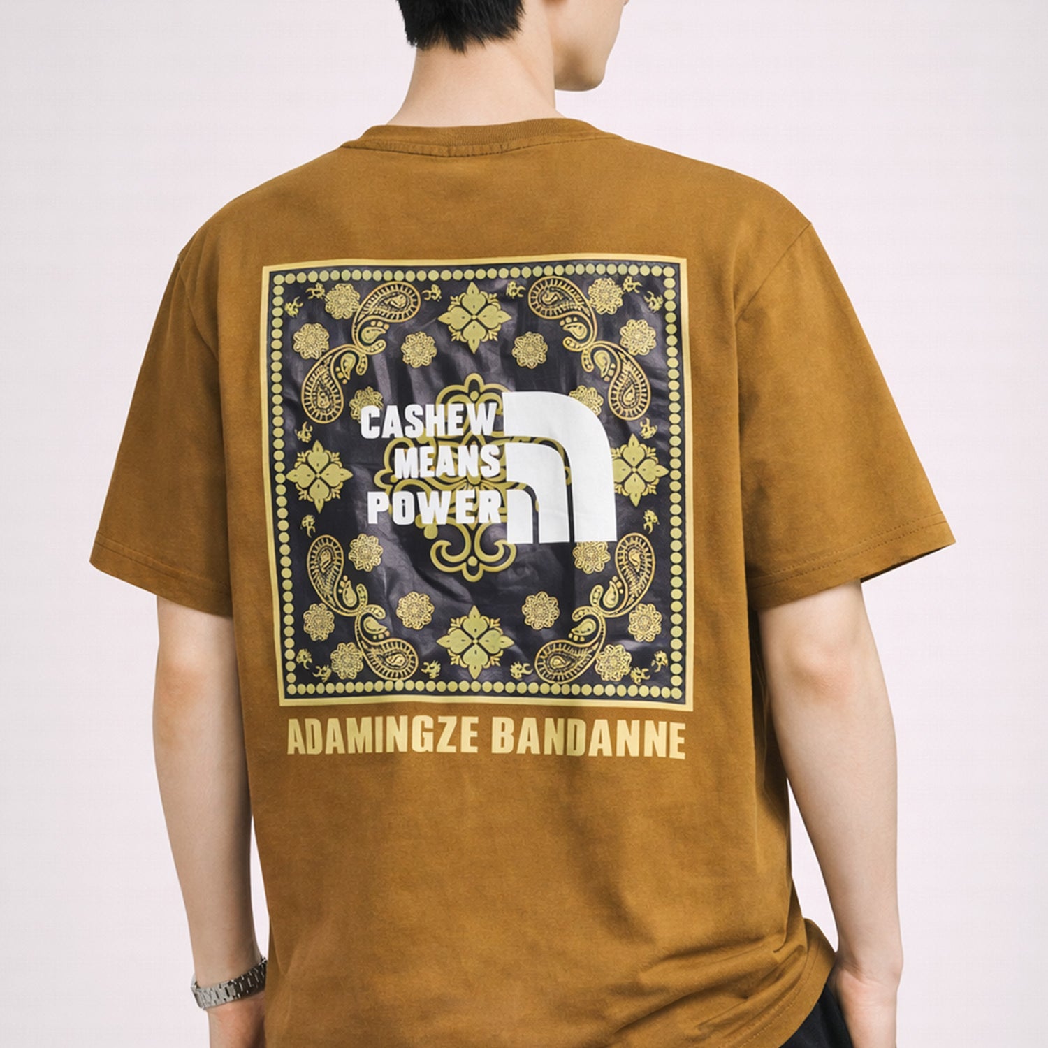 Mens Back Printed Style Graphic Tee*