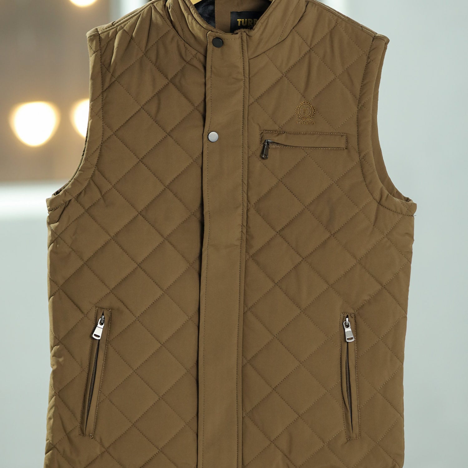 Stone Quilted Imported Men's Gilet