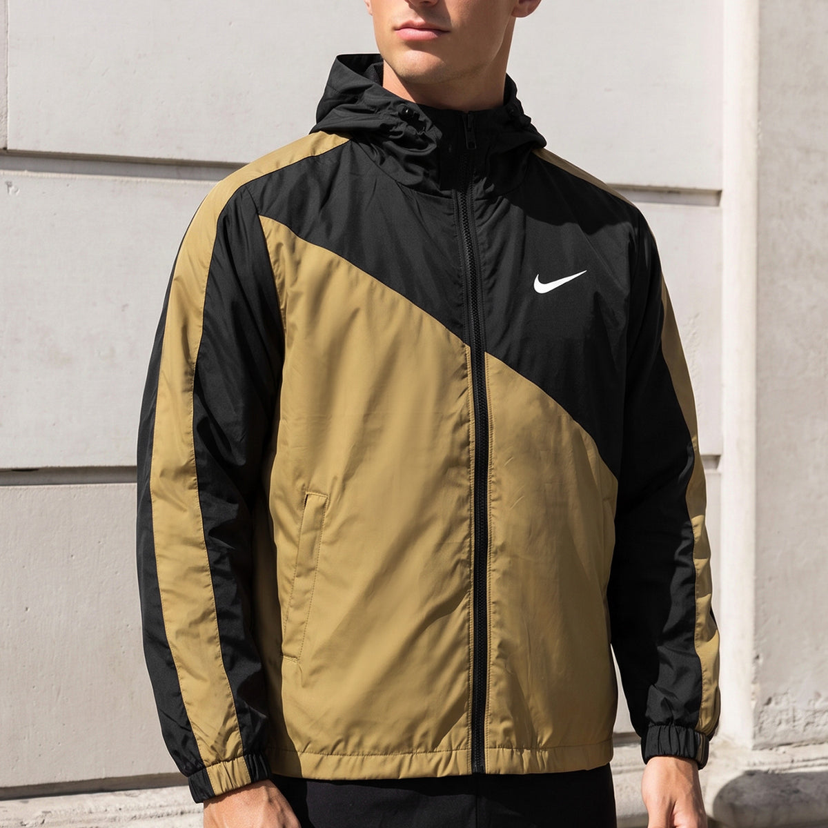 Nke Windrunner Color-Block Hooded Imp Men Sports Jacket
