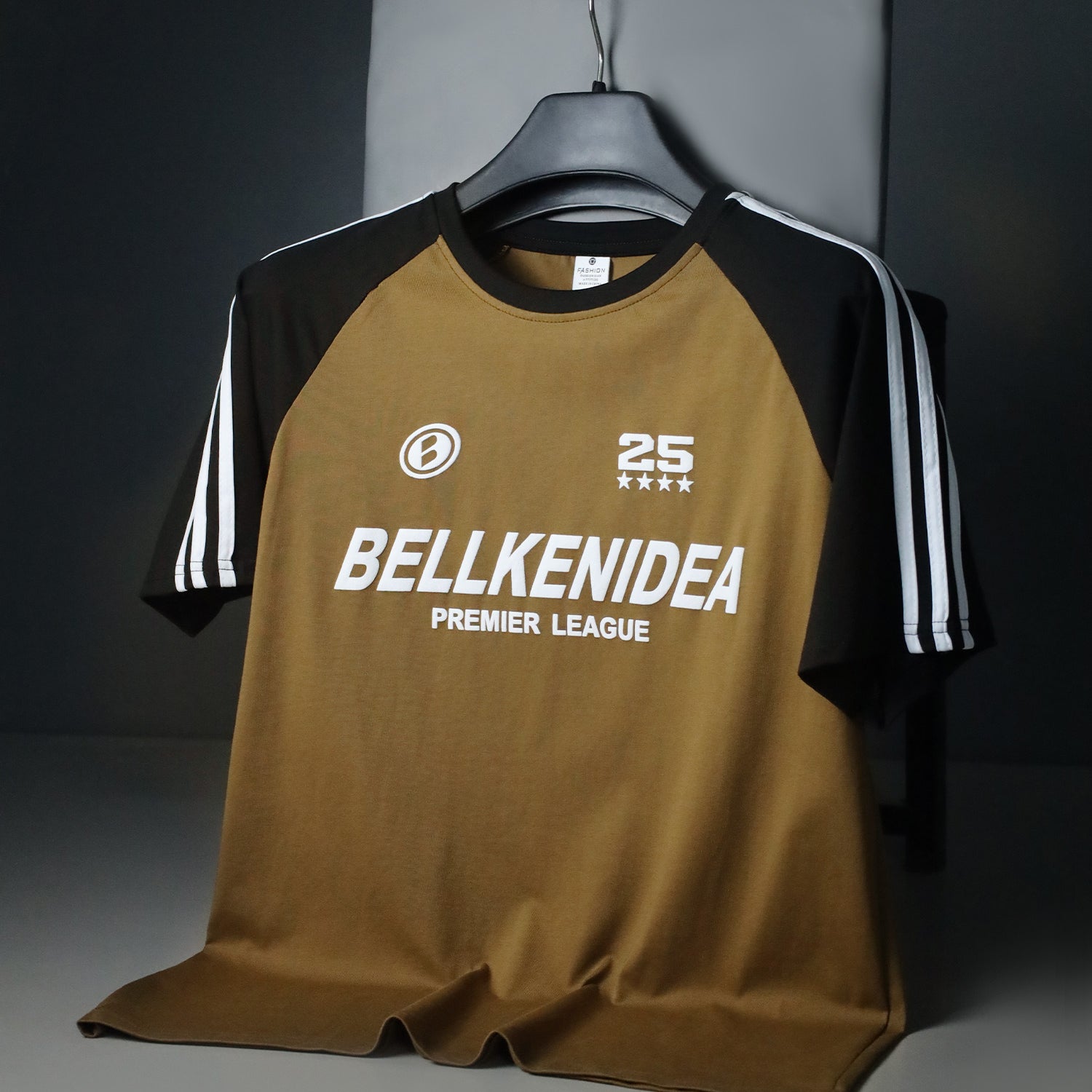 Stripe Style Premier League Round Neck T-shirt