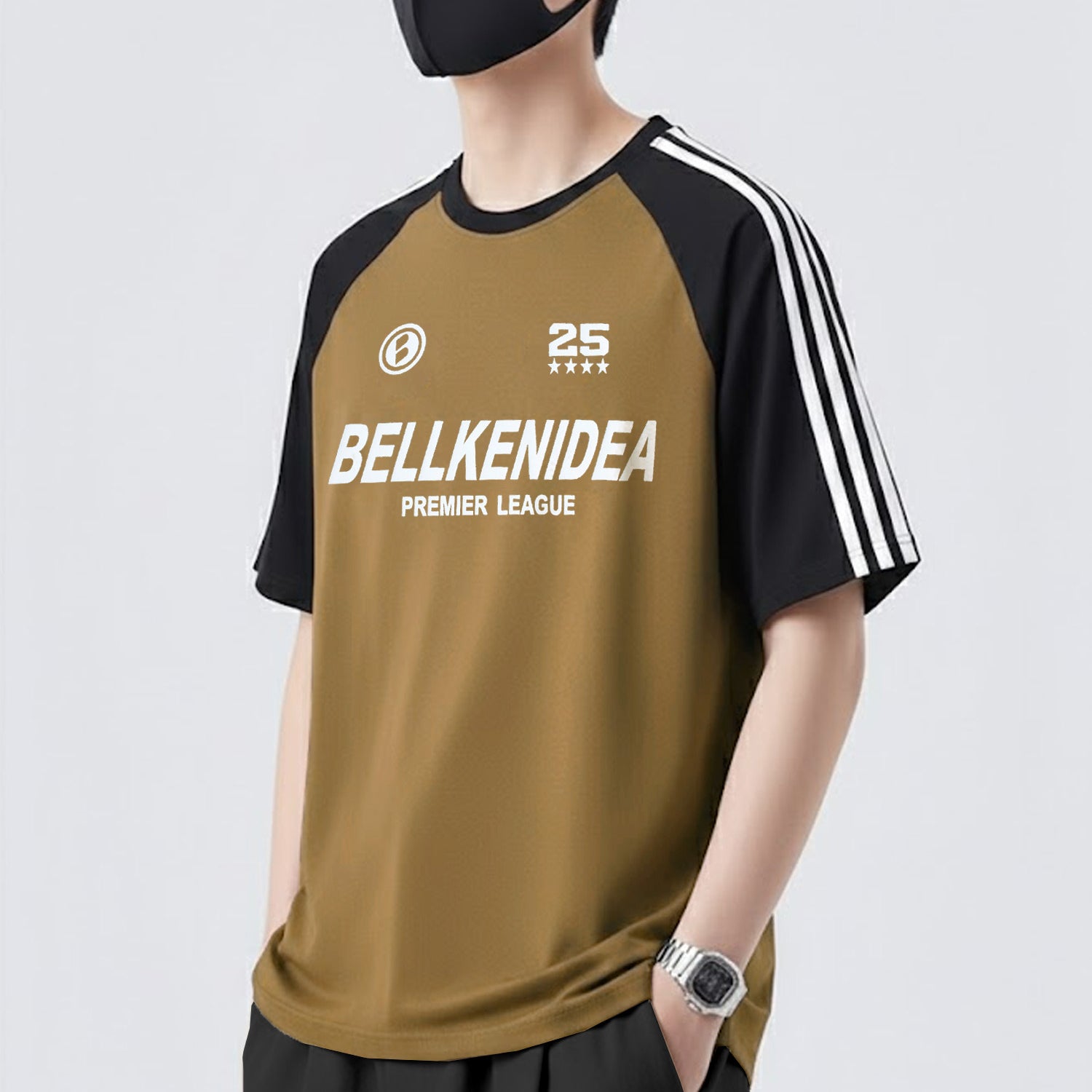 Stripe Style Premier League Round Neck T-shirt*