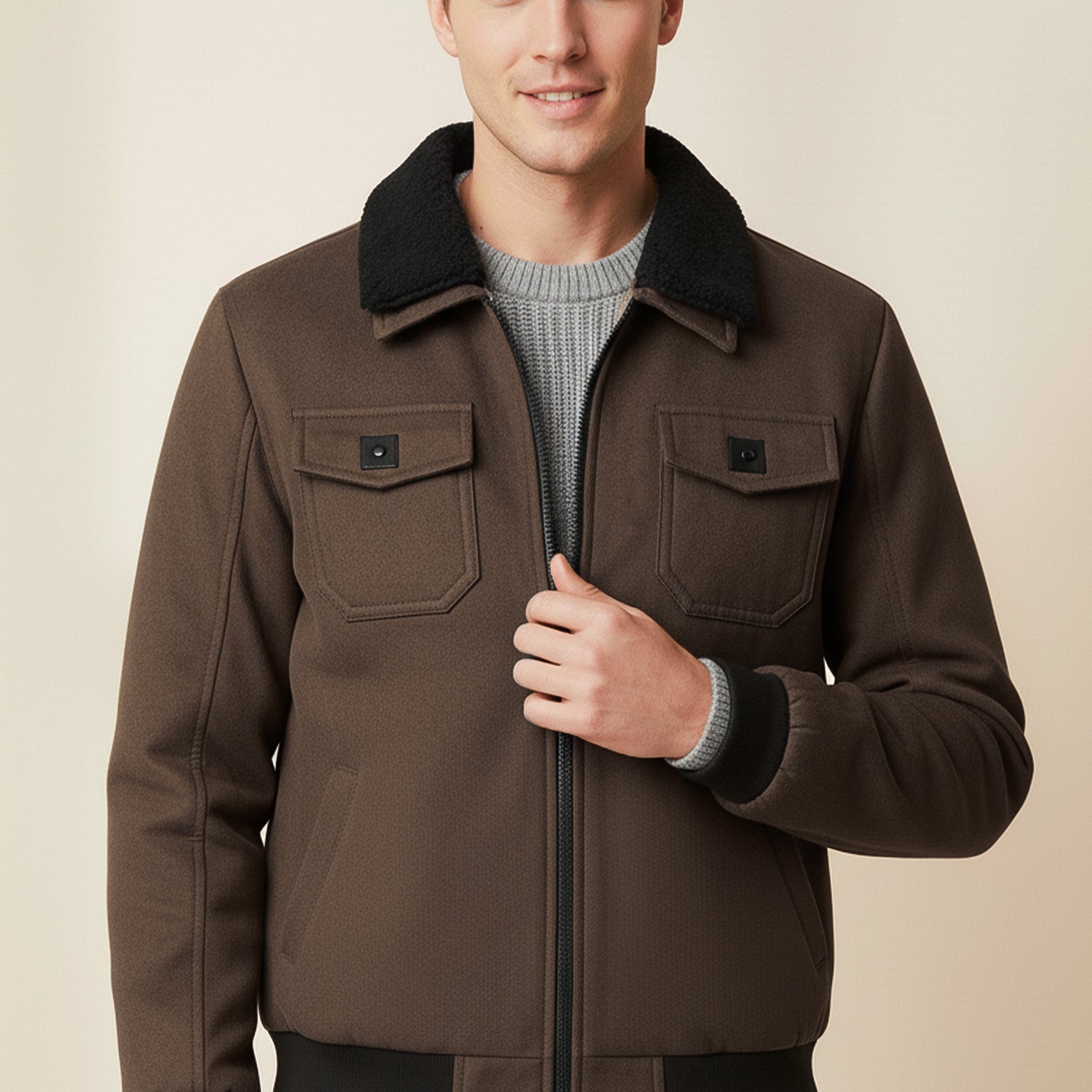 Winter Essential Imported Men's Suede Jacket