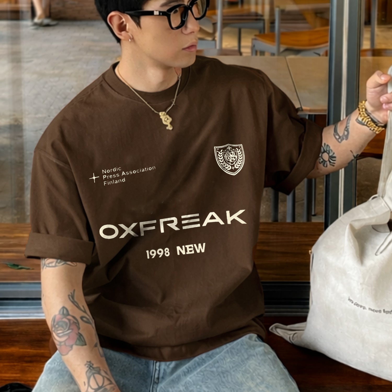 Turbo "Oxfreak Typographic" Oversize Tee
