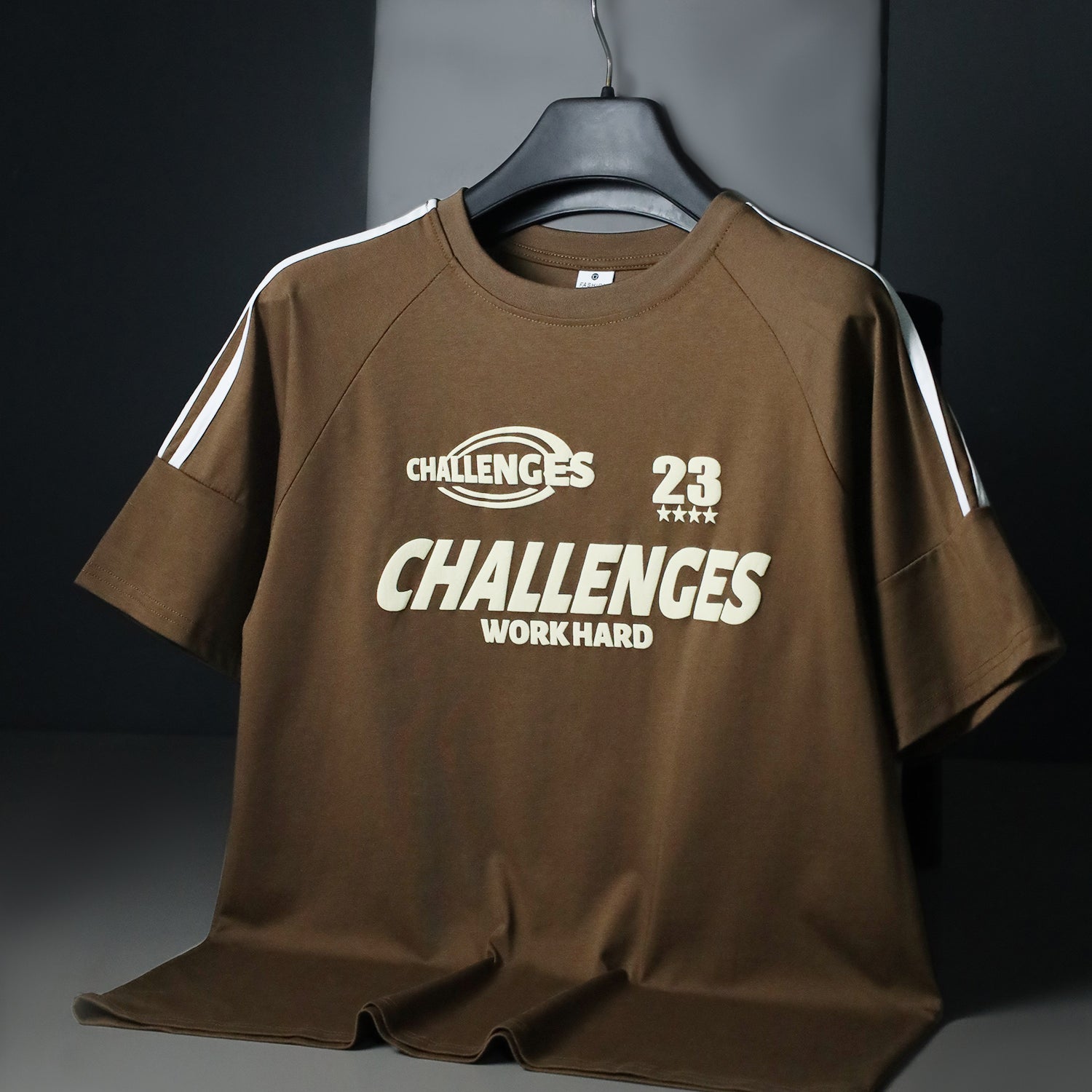 Athletic Inspired Round Neck T-shirt