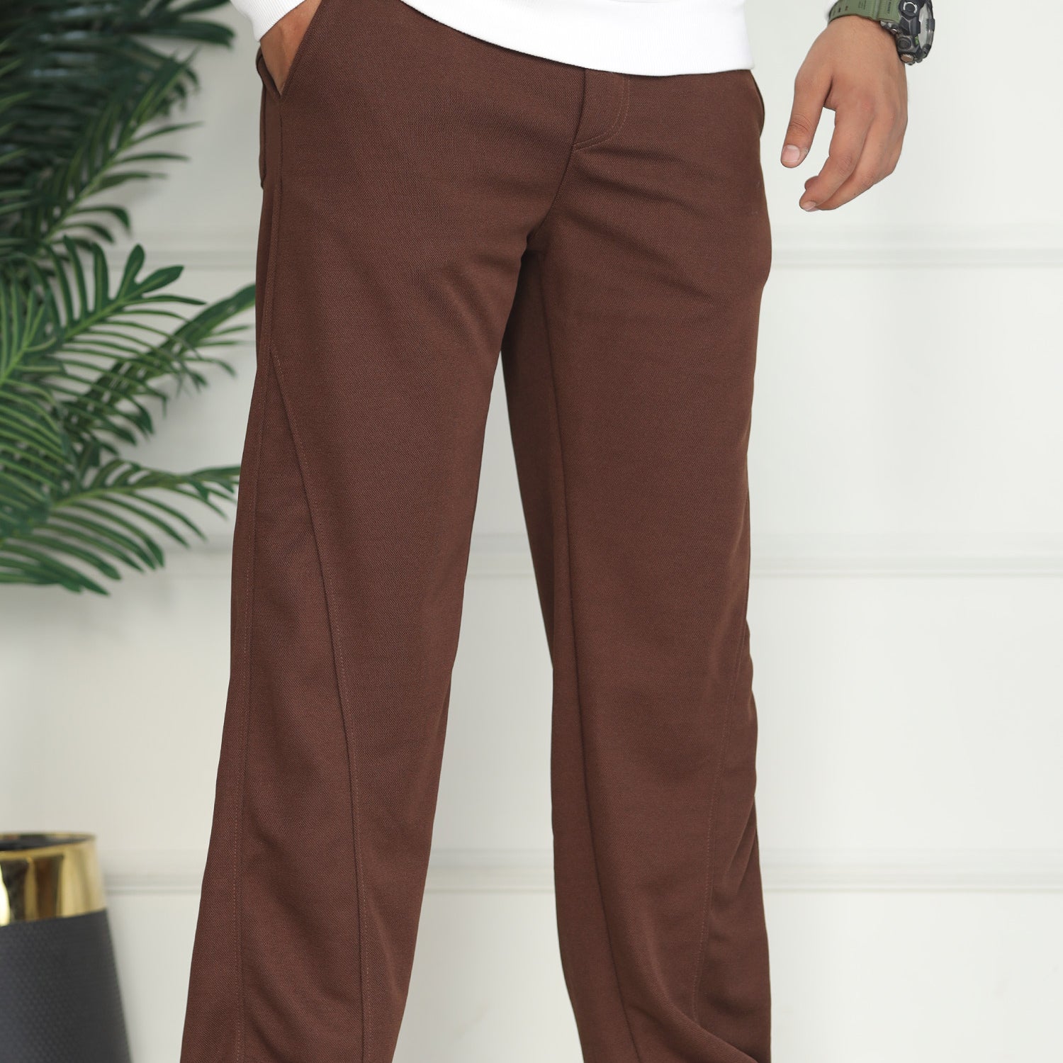 Turbo Relax Fit Front-Double Line Trouser