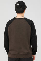 Rph Lren Raglan Pullover Mock Neck Imported Men's Sweatshirt