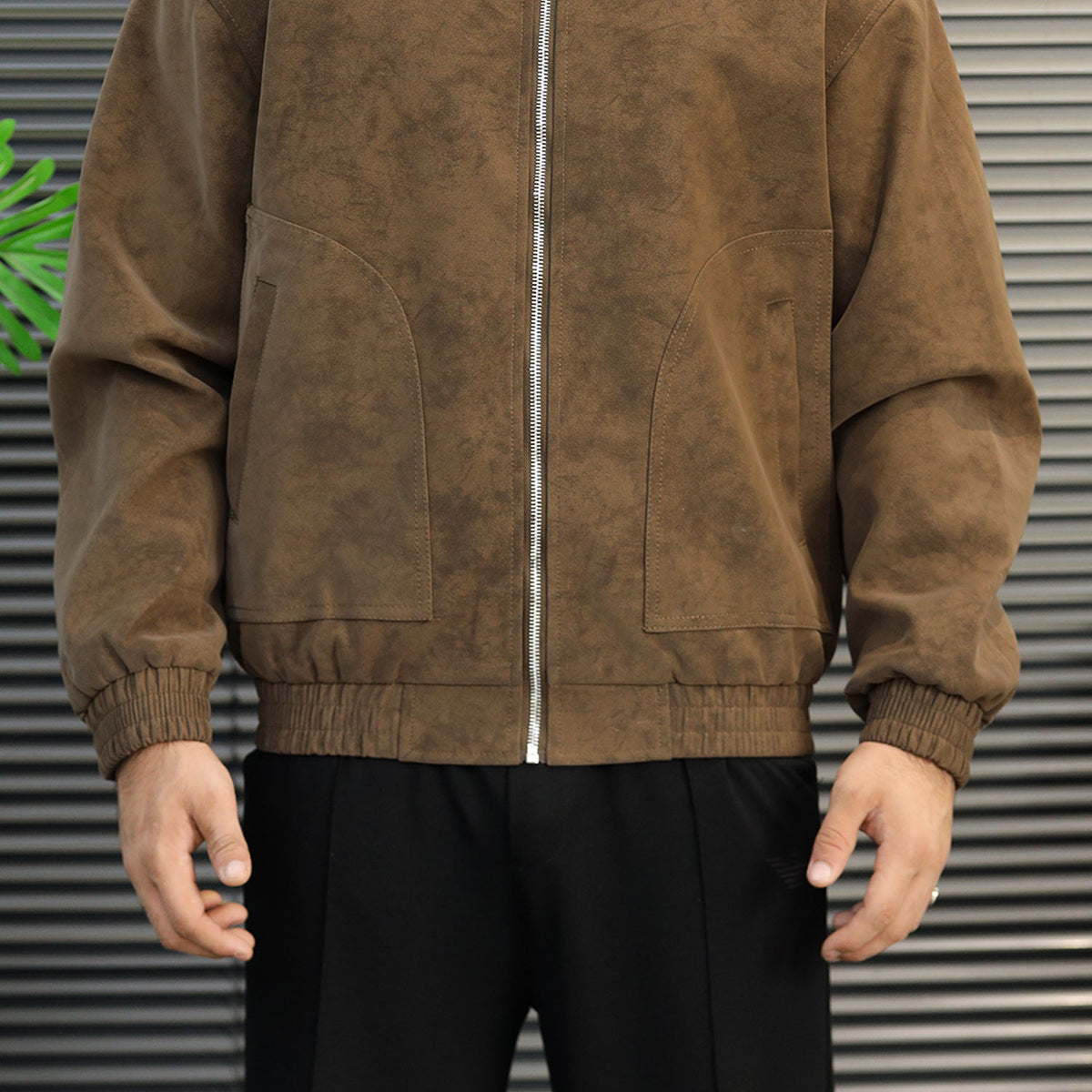 Men's Vintage Harrington Imported Suede Leather Jacket
