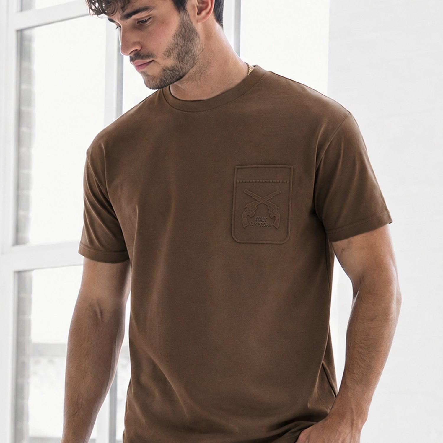 Mens Confection Monogram Round Neck T-Shirt*