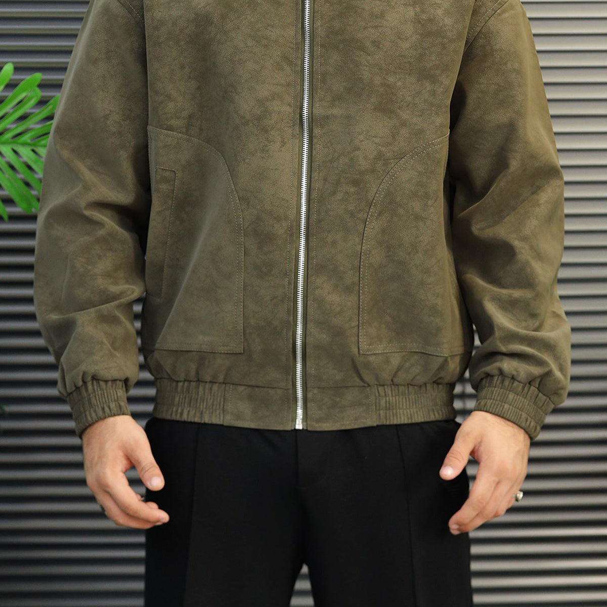 Men's Vintage Harrington Imported Suede Leather Jacket