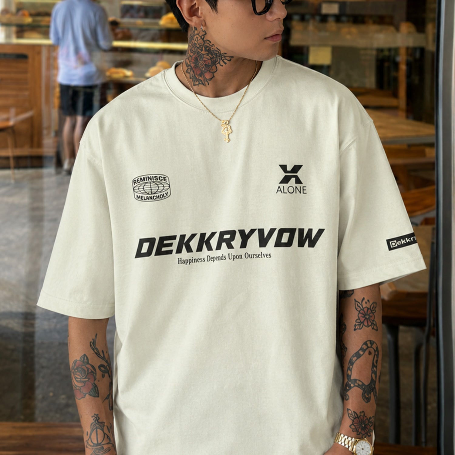 Turbo Casual Graphic Slogan Oversize Men's Tee