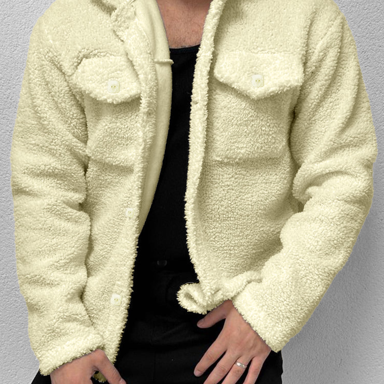 Turbo Pocket Style Sherpa Fleece Light Weight Jacket