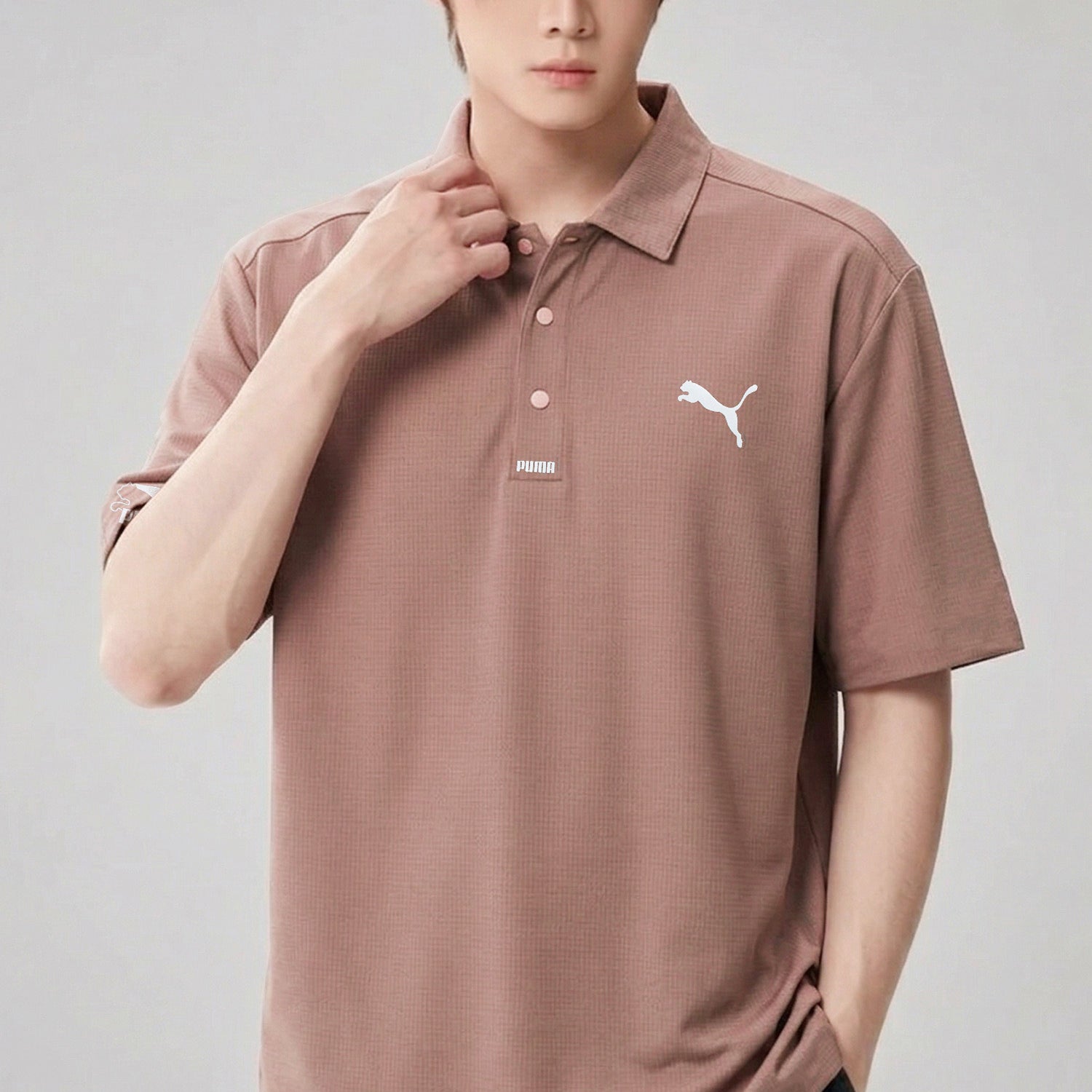 Pma Essential Printed Logo Men's Polo Shirt