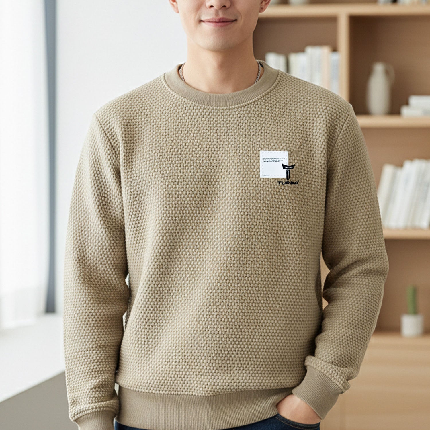 Turbo HoneyComb Patterened Imported Men's Sweatshirt