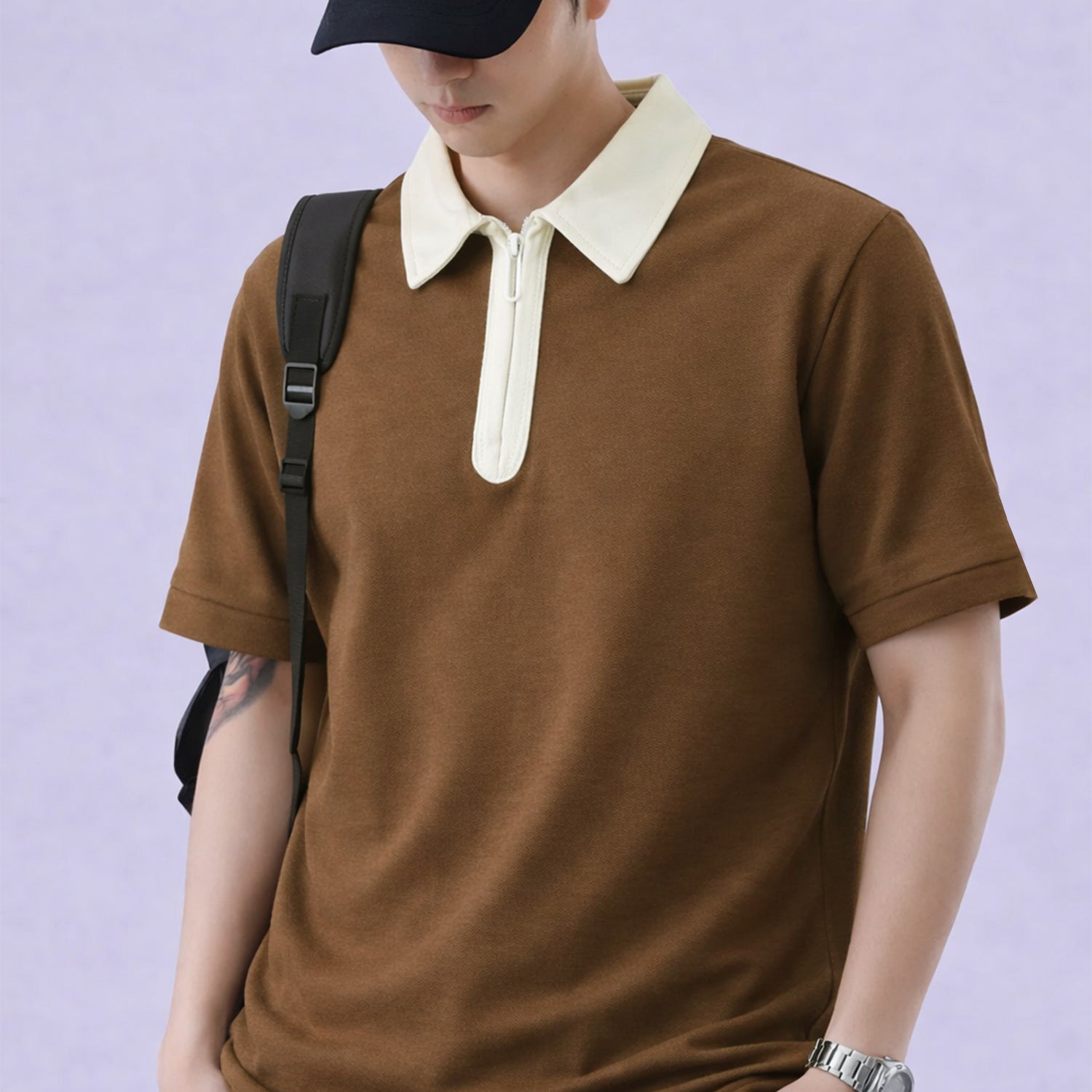 Men's Minimal Design OverSize Polo Shirt*