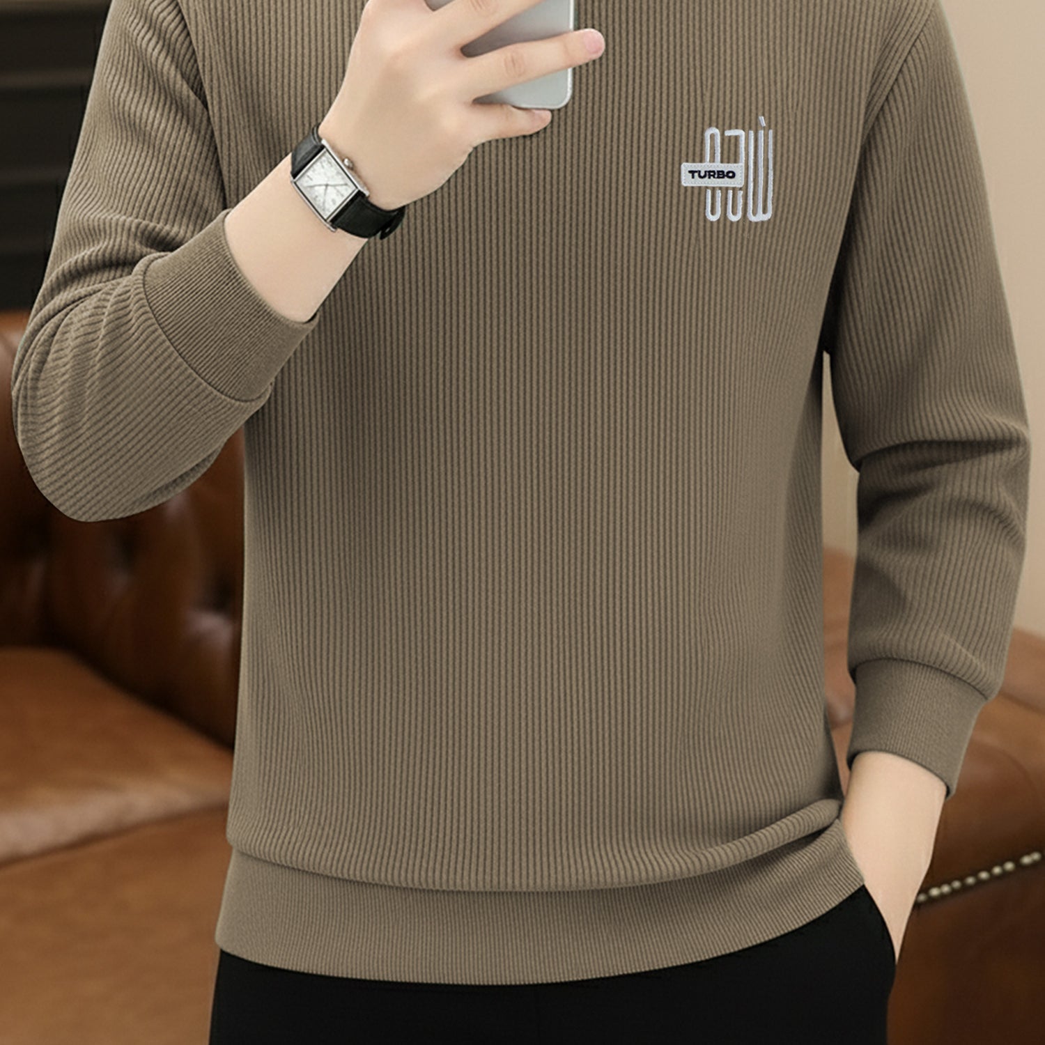 Turbo Undefeted Icon Round Neck Men's Sweatshirt