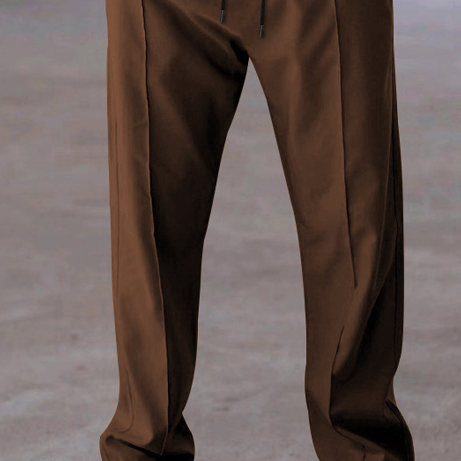 Plain Stripe Line Loose Bottom Trouser