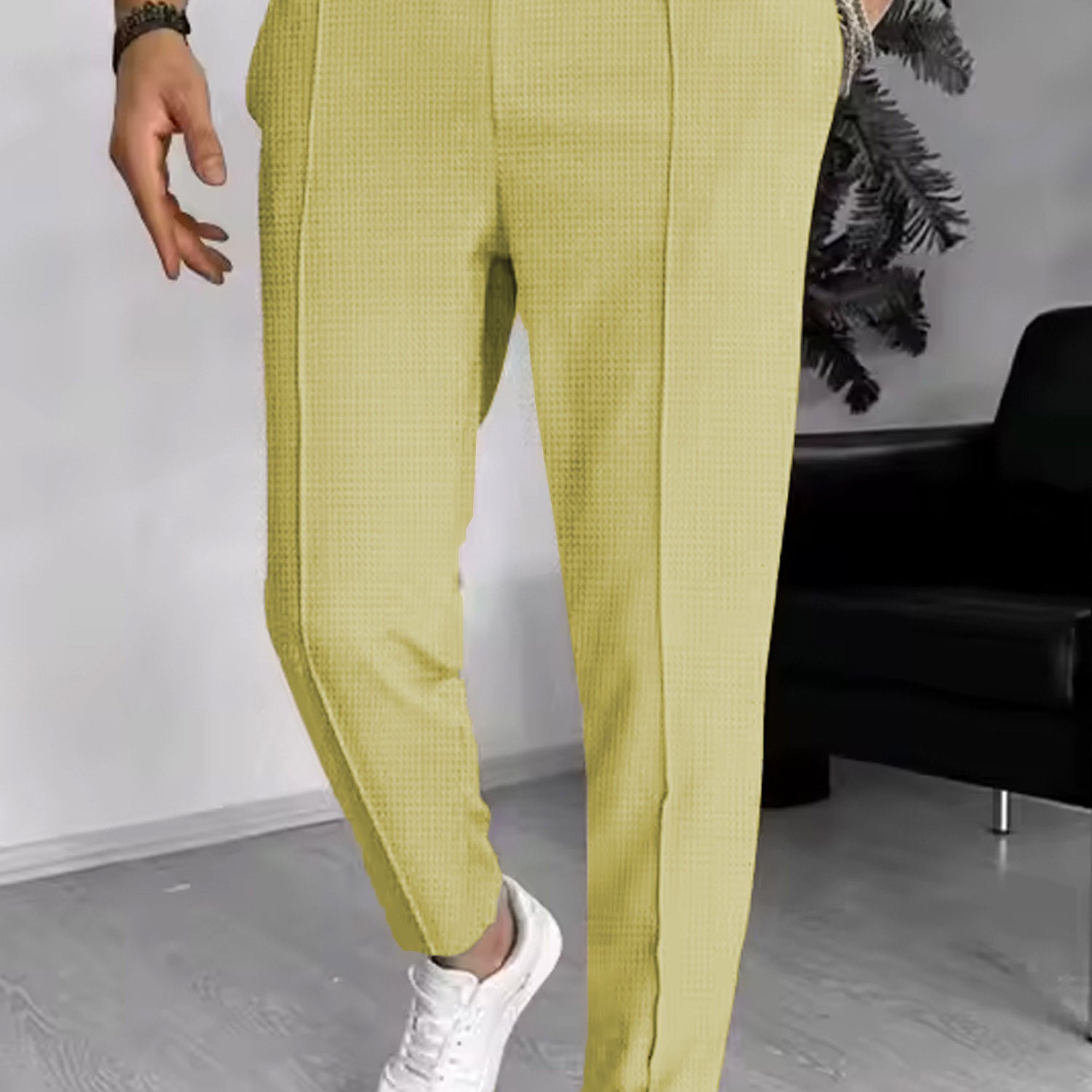 Turbo Fashion Smart Slim Fit Trouser In Dark Creem