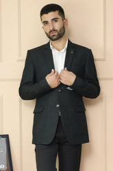 Classic Rich Sharp Texture Pattern Men Blazer